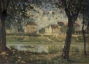 Alfred Sisley Villeneuve-la-Garenne painting